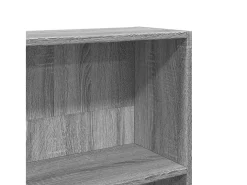 Estantería madera ingeniería gris Sonoma 80x30x189cm