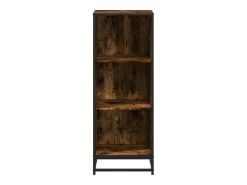 Estantería madera ingeniería color roble ahumado 40x35x107,5 cm