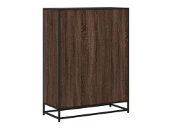 Estantería madera ingeniería roble marrón 80,5x35x107,5 cm