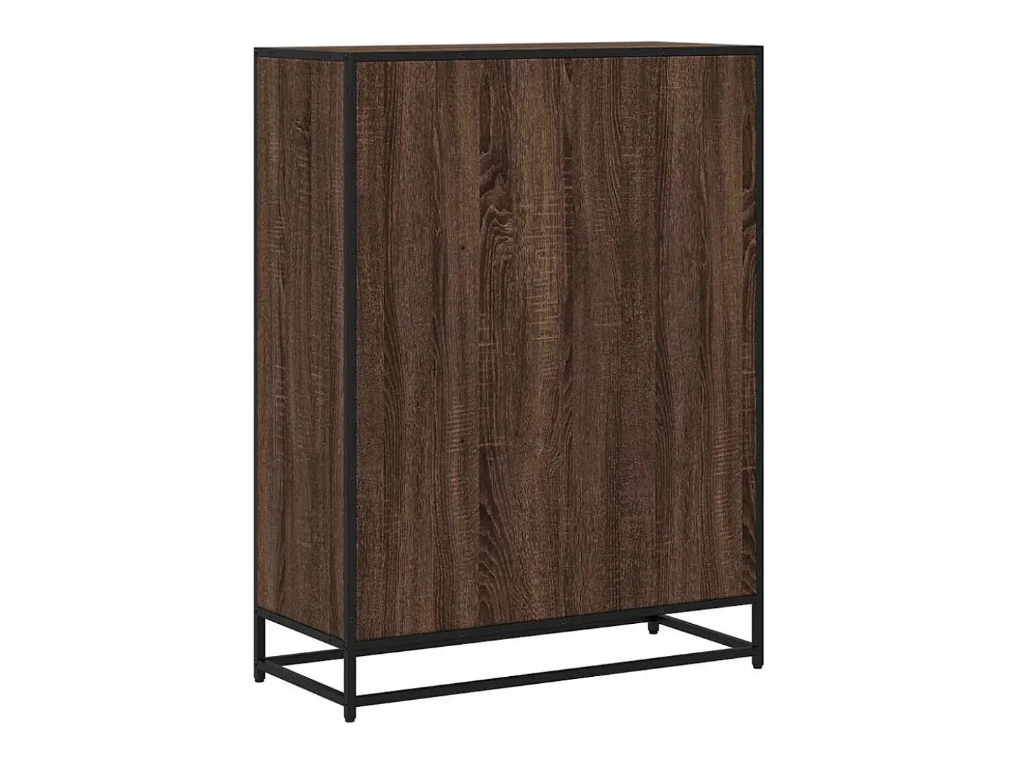 Estantería madera ingeniería roble marrón 80,5x35x107,5 cm