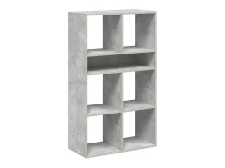 Estantería madera ingeniería gris hormigón 66x31x112 cm