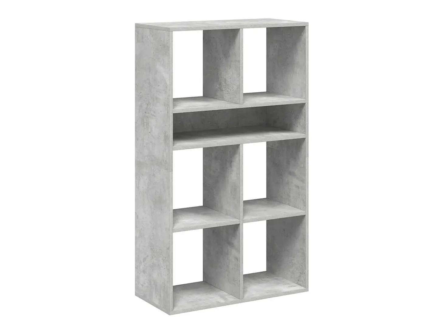 Estantería madera ingeniería gris hormigón 66x31x112 cm