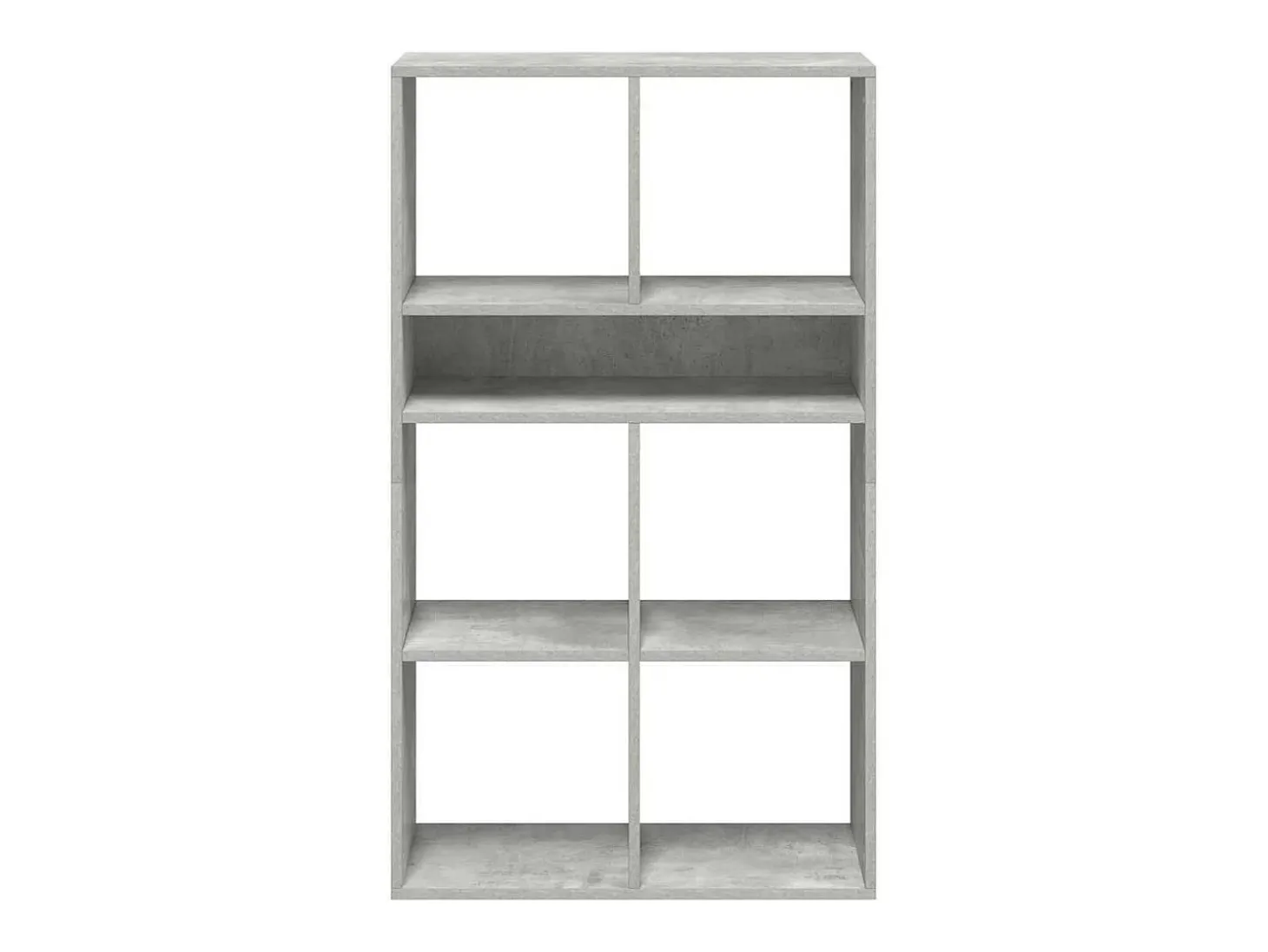 Estantería madera ingeniería gris hormigón 66x31x112 cm