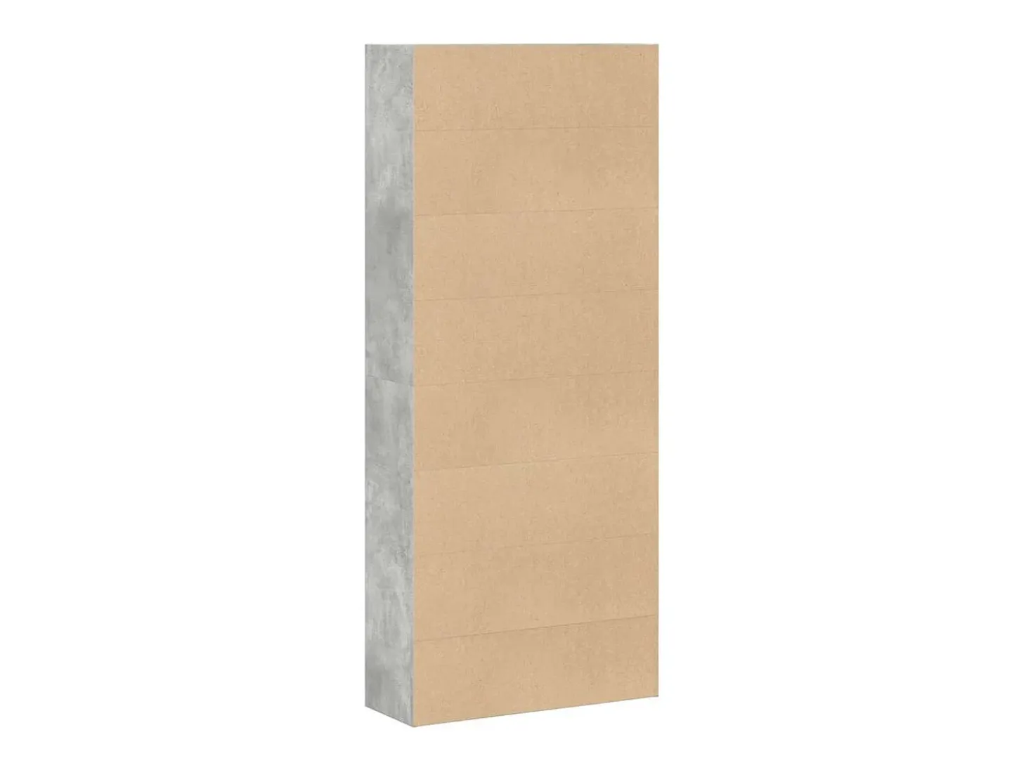 Estantería madera ingeniería gris hormigón 80x30x189cm