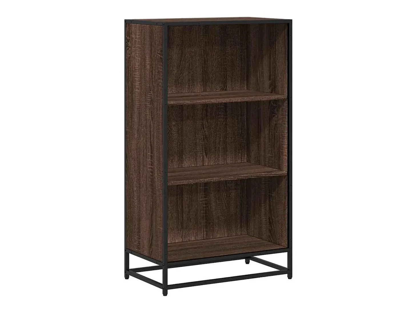 Estantería madera ingeniería roble marrón 60x35x107,5 cm