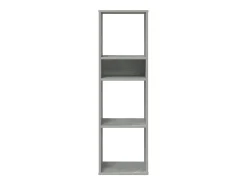 Estantería madera ingeniería gris hormigón 34x31x112 cm