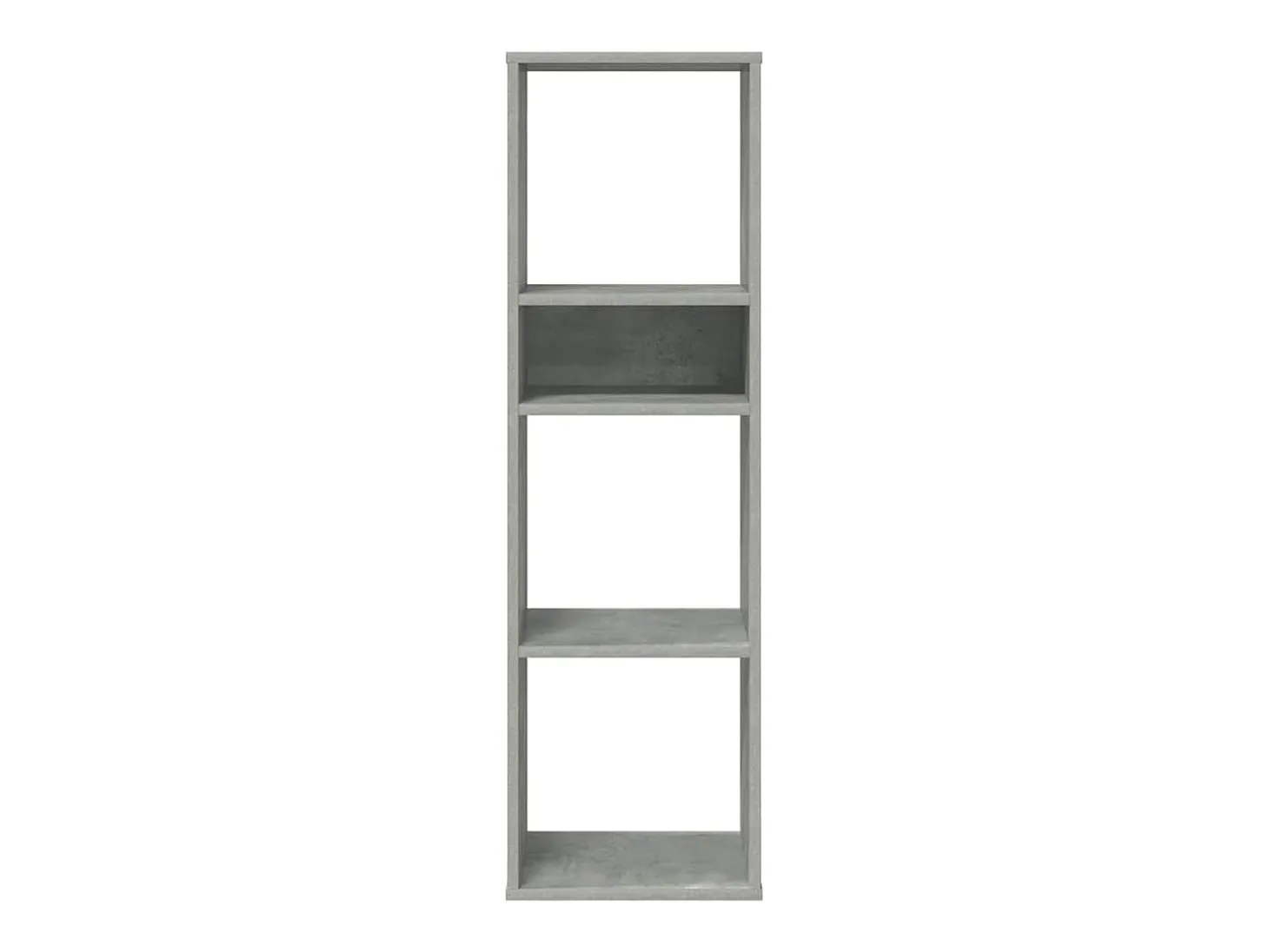 Estantería madera ingeniería gris hormigón 34x31x112 cm