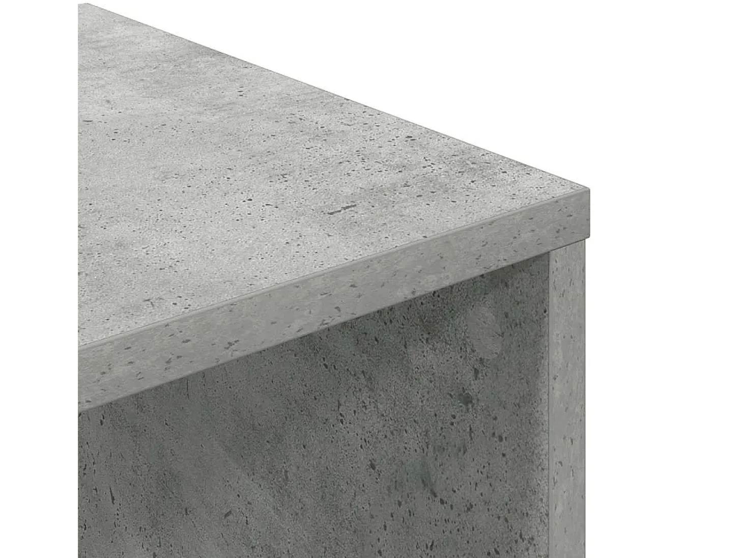 Estantería madera ingeniería gris hormigón 34x31x112 cm