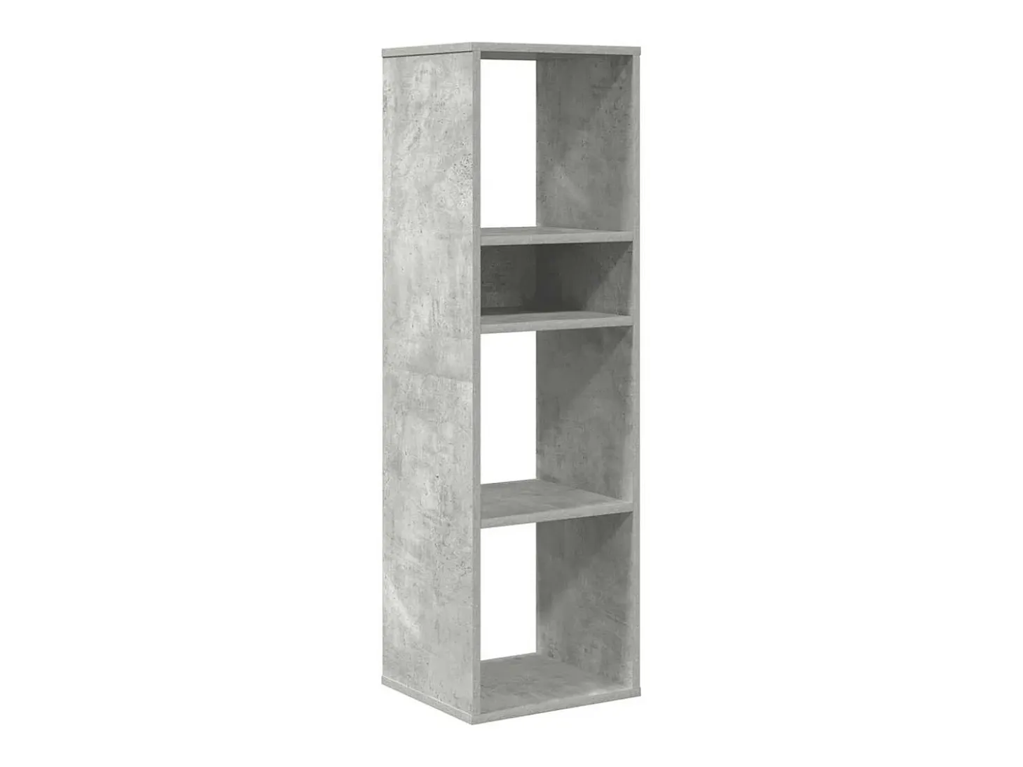 Estantería madera ingeniería gris hormigón 34x31x112 cm