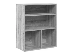 Estantería madera ingeniería gris sonoma 60x30x71,5 cm
