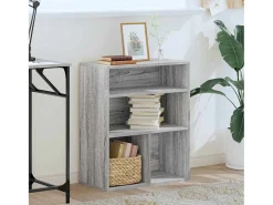 Estantería madera ingeniería gris sonoma 60x30x71,5 cm