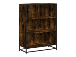 Estantería madera ingeniería roble ahumado 80,5x35x107,5 cm