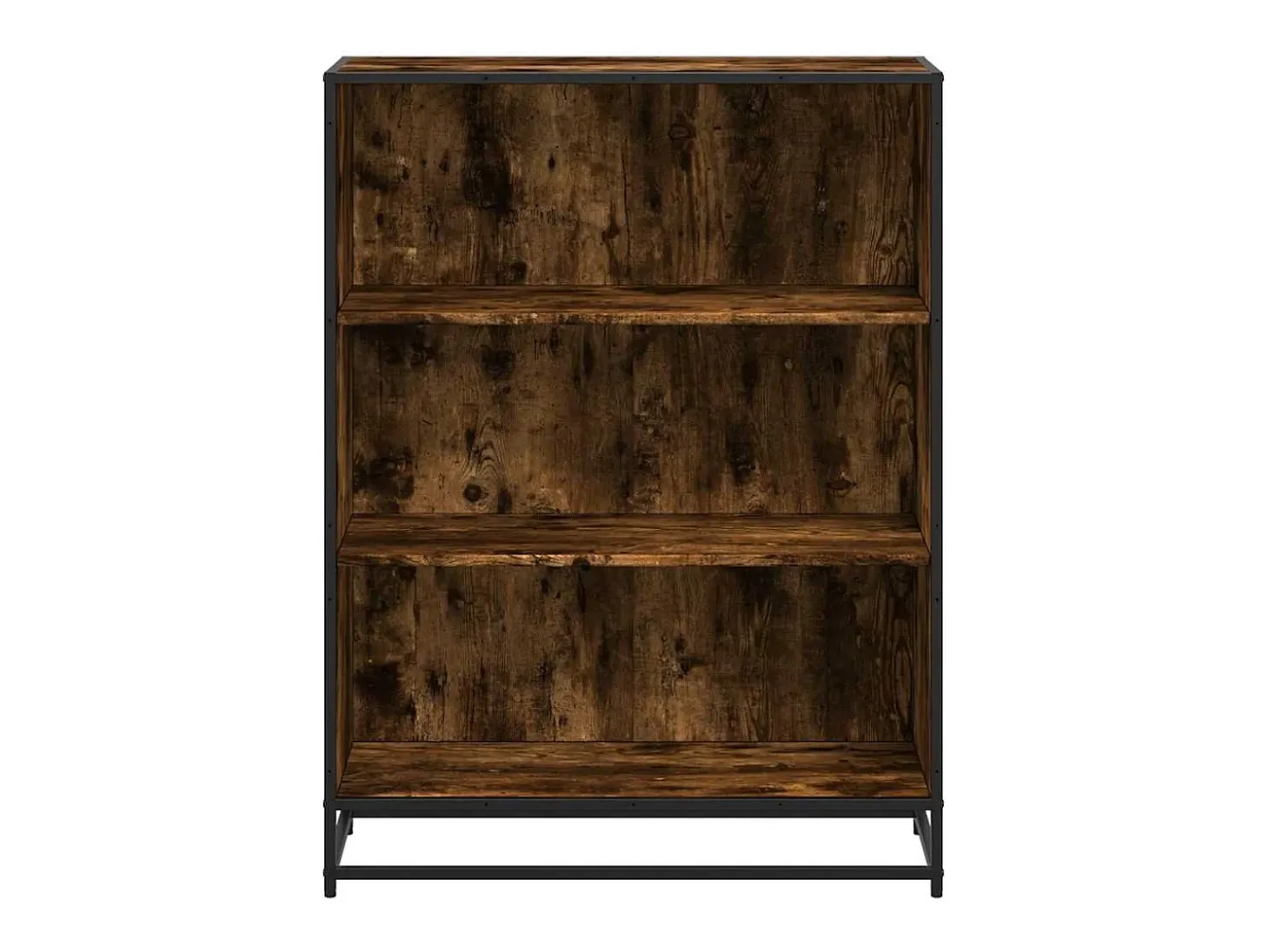 Estantería madera ingeniería roble ahumado 80,5x35x107,5 cm
