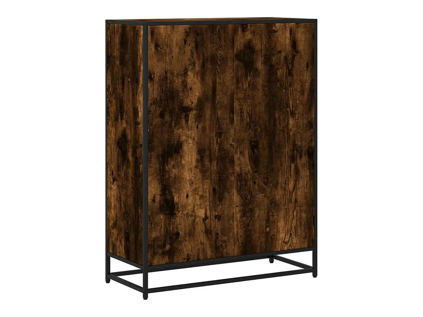 Estantería madera ingeniería roble ahumado 80,5x35x107,5 cm