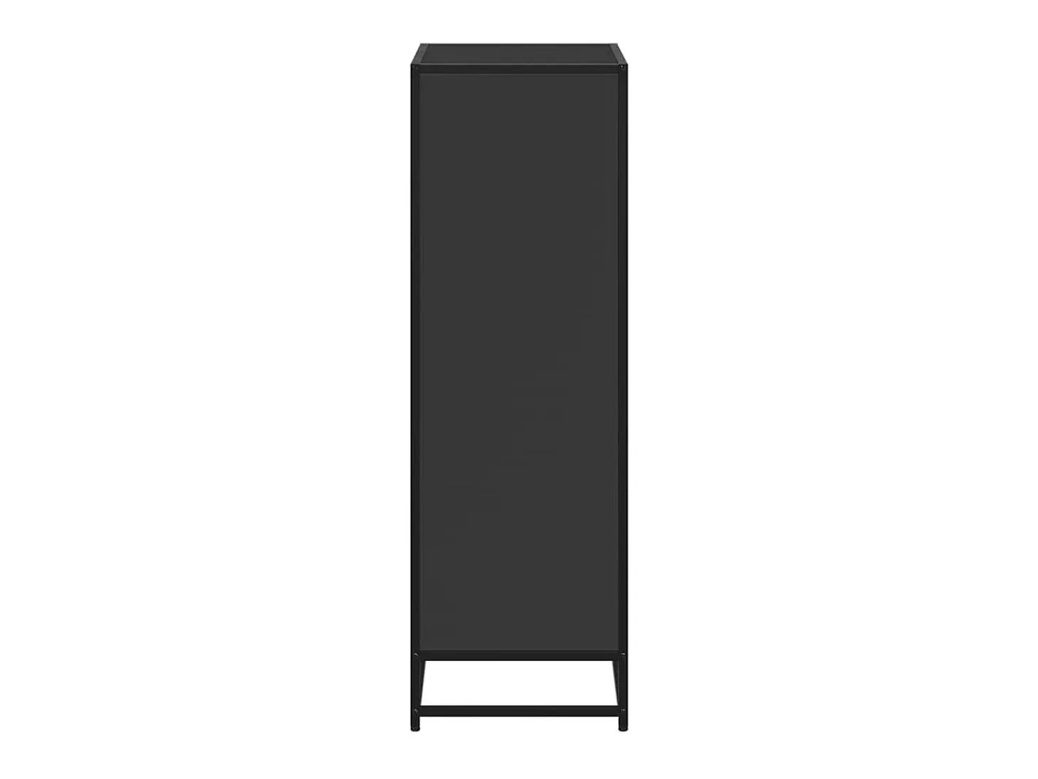 Estantería madera ingeniería negra 60x35x107,5 cm