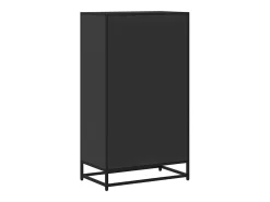Estantería madera ingeniería negra 60x35x107,5 cm