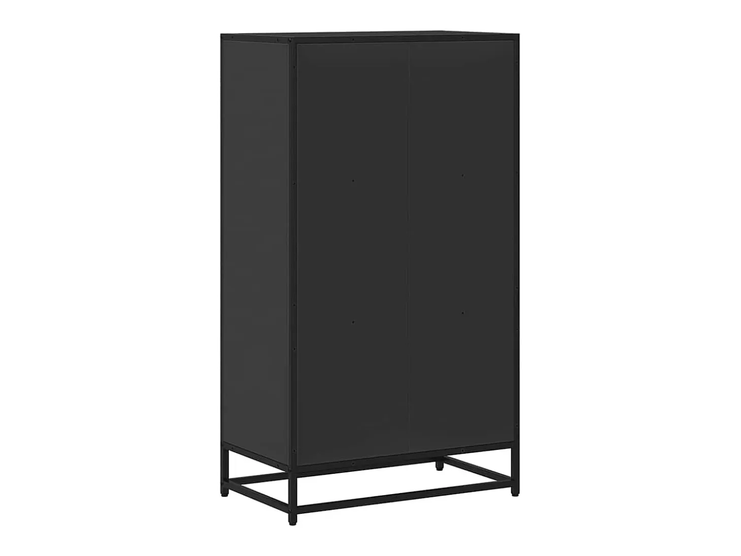 Estantería madera ingeniería negra 60x35x107,5 cm