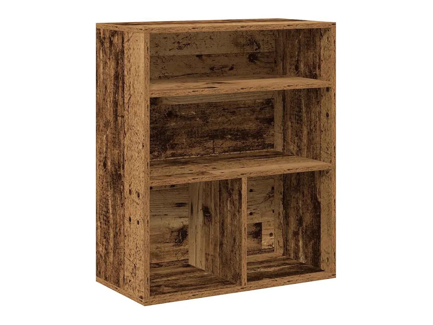 Estantería madera ingeniería madera envejecida 60x30x71,5 cm