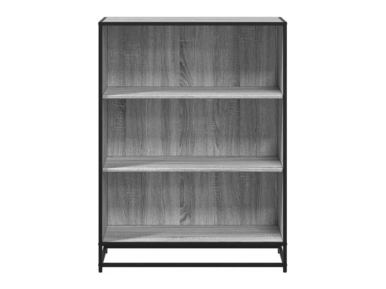 Estantería madera ingeniería gris sonoma 80,5x35x107,5 cm