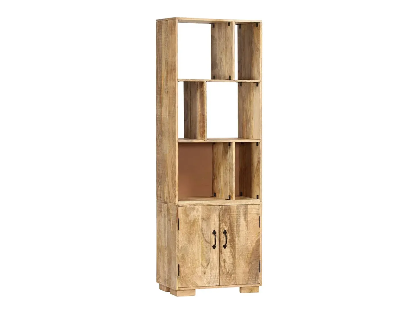 Estantería madera maciza de mango 60x35x180 cm