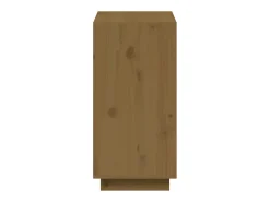 Estantería madera maciza de pino marrón miel 60x35x71 cm