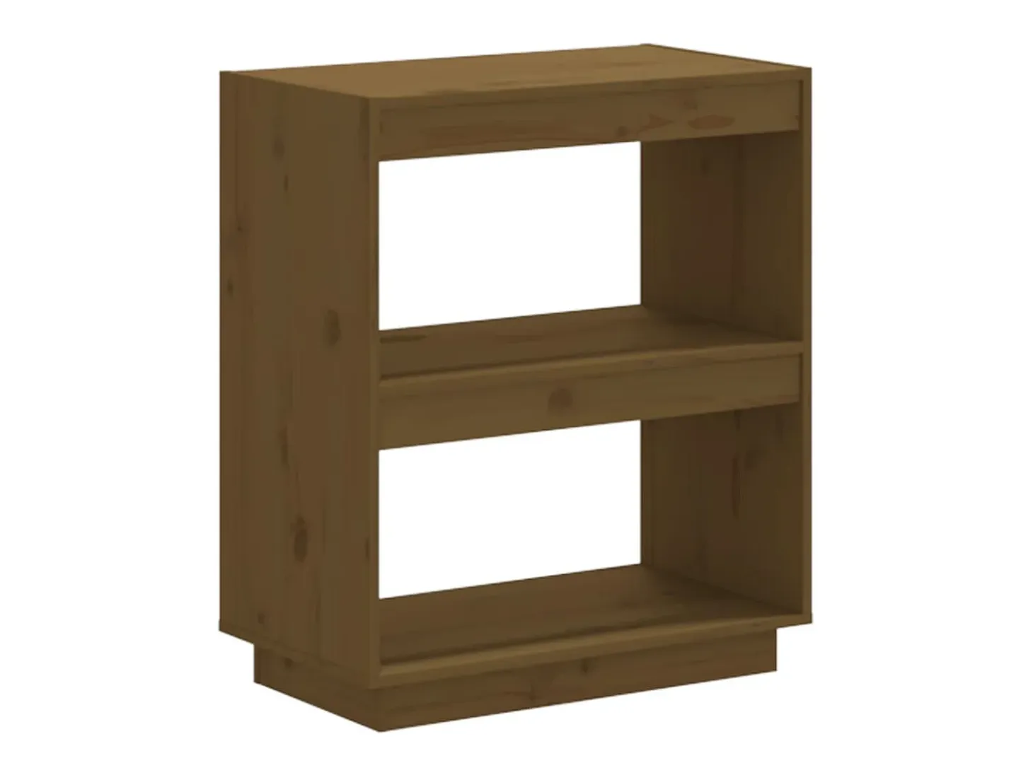Estantería madera maciza de pino marrón miel 60x35x71 cm