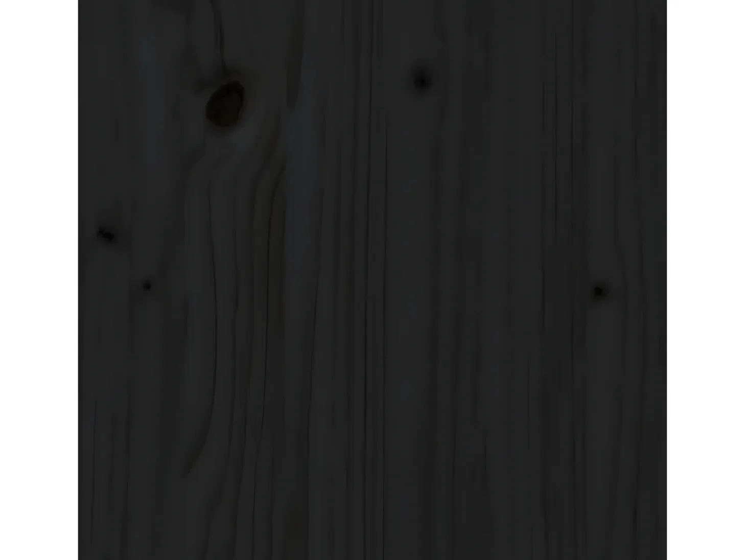 Estantería madera maciza de pino negra 80x35x126 cm