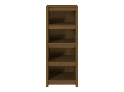 Estantería madera maciza de pino marrón miel 50 x 35 x 125,5 cm