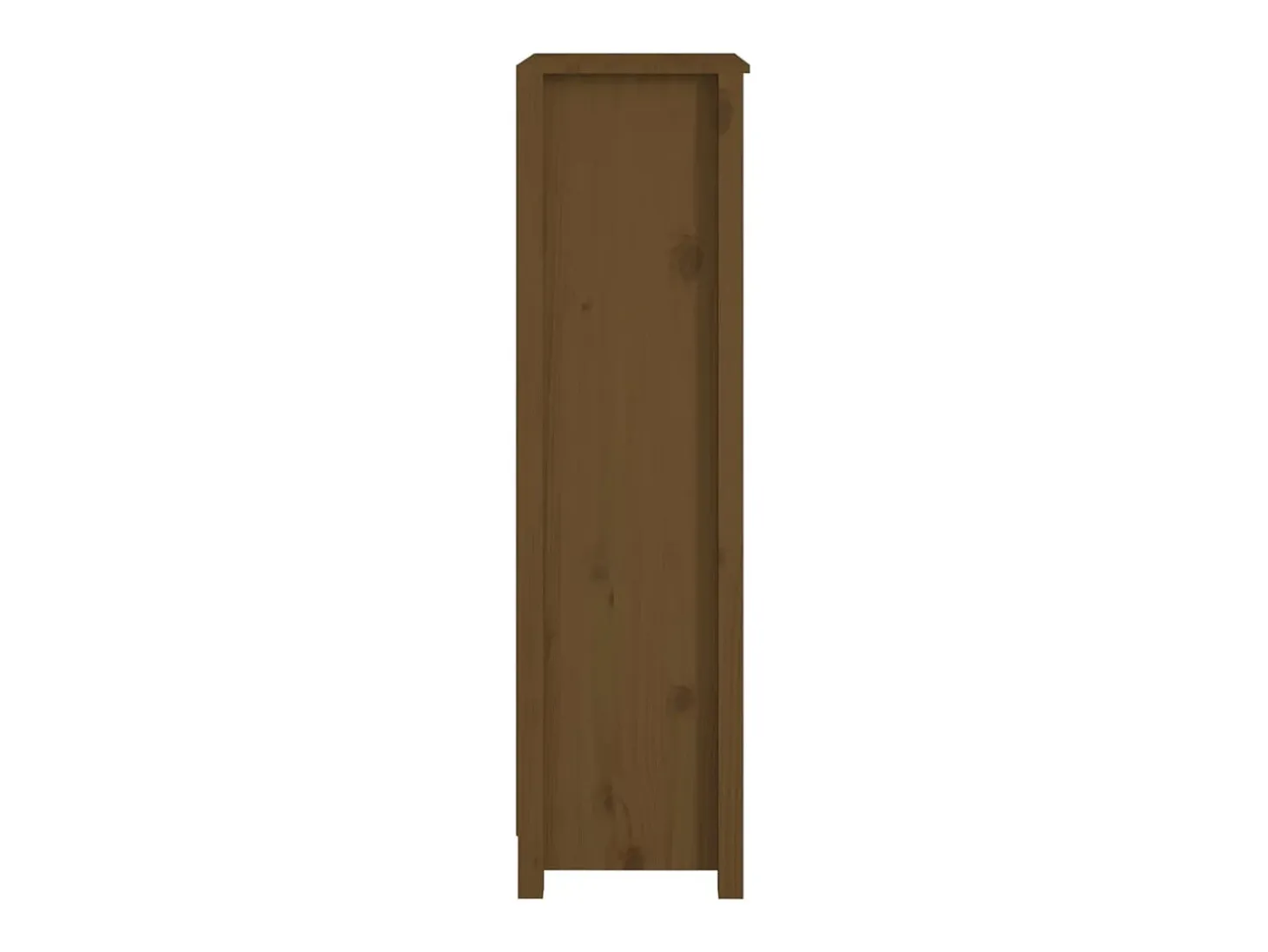 Estantería madera maciza de pino marrón miel 50 x 35 x 125,5 cm