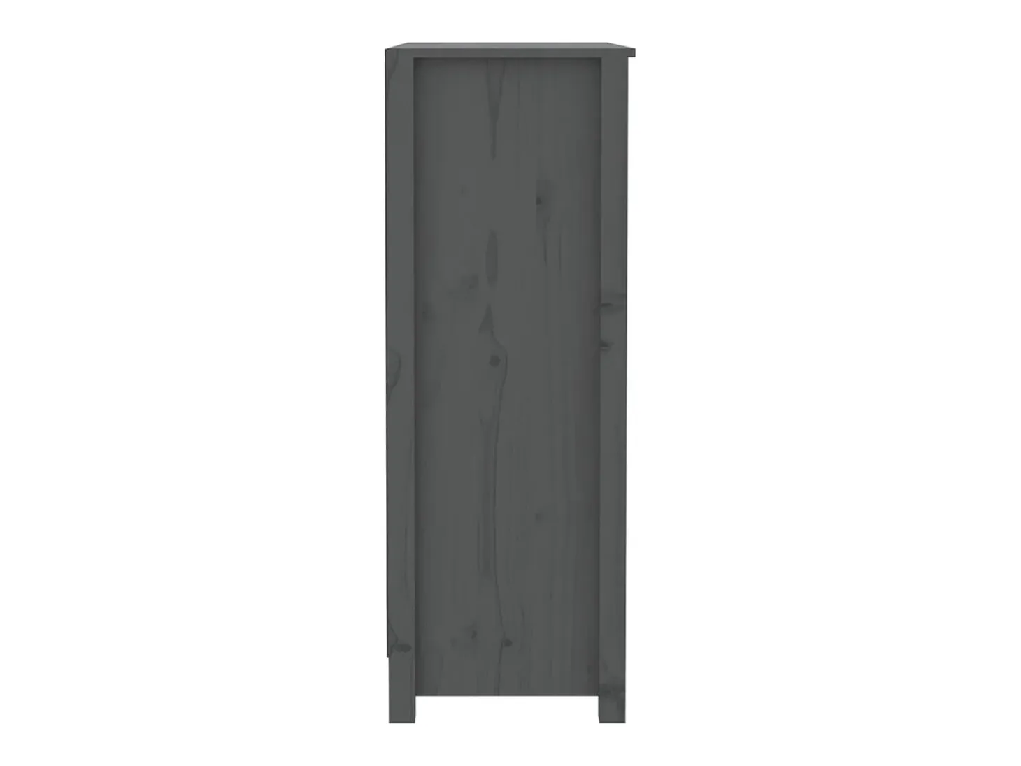 Estantería madera maciza de pino gris 80x35x97 cm