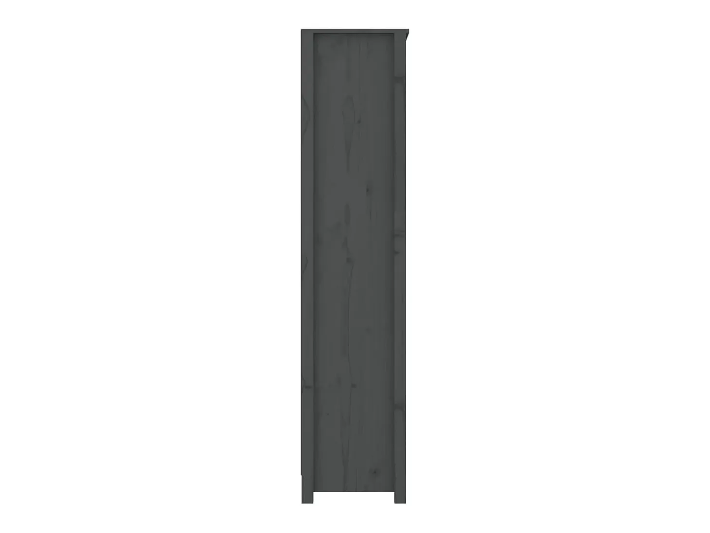Estantería madera maciza de pino gris 80x35x154 cm
