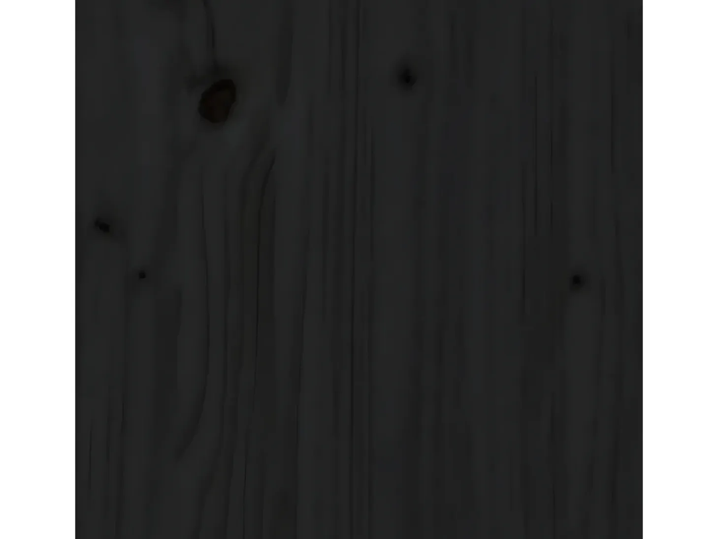 Estantería madera maciza de pino negra 50x35x97 cm