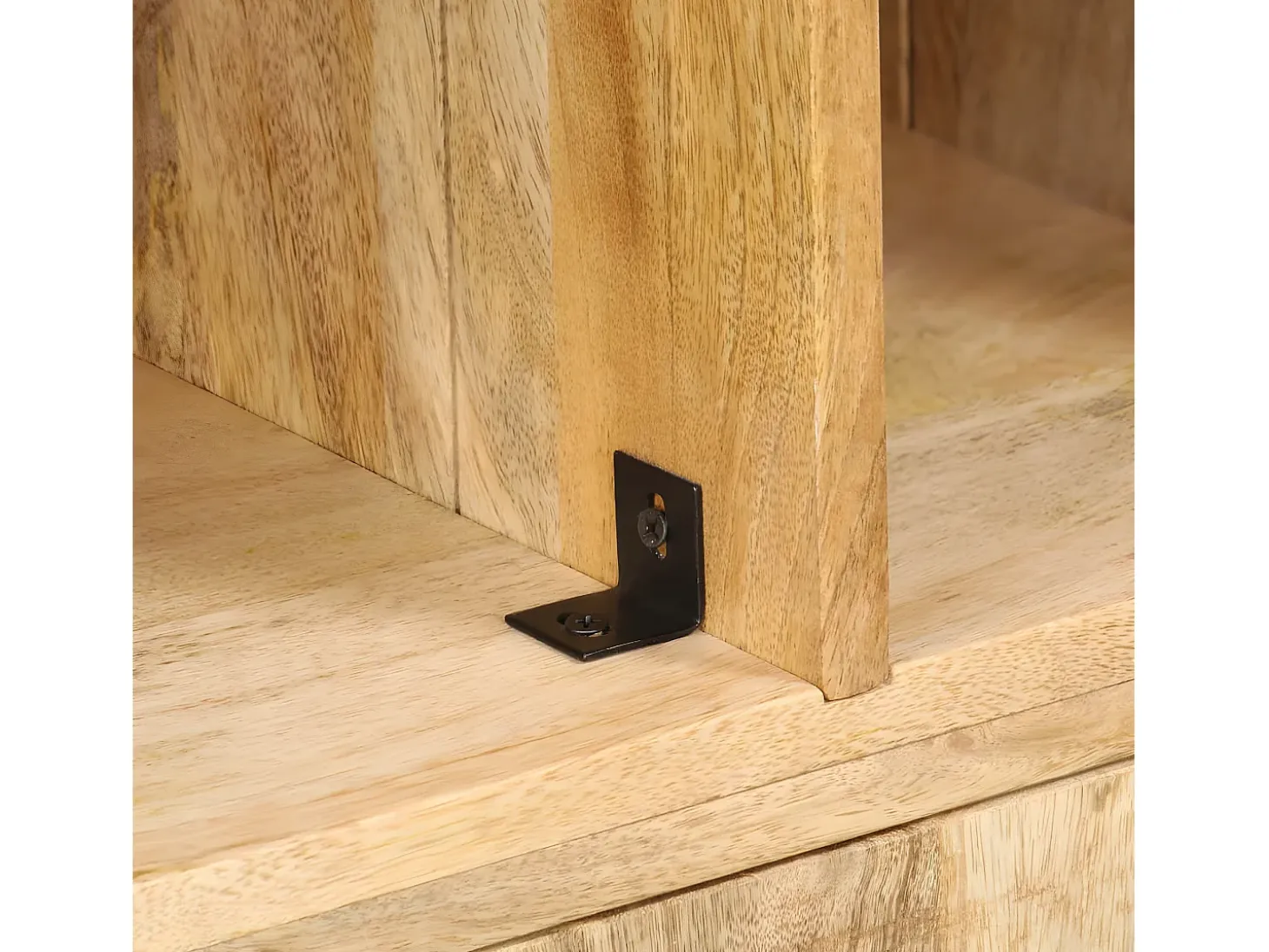 Estantería madera maciza de mango 60x35x180 cm