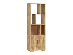 Estantería madera maciza de mango 60x35x180 cm