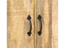 Estantería madera maciza de mango 60x35x180 cm