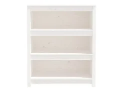 Estantería madera maciza de pino blanca 80x35x97 cm