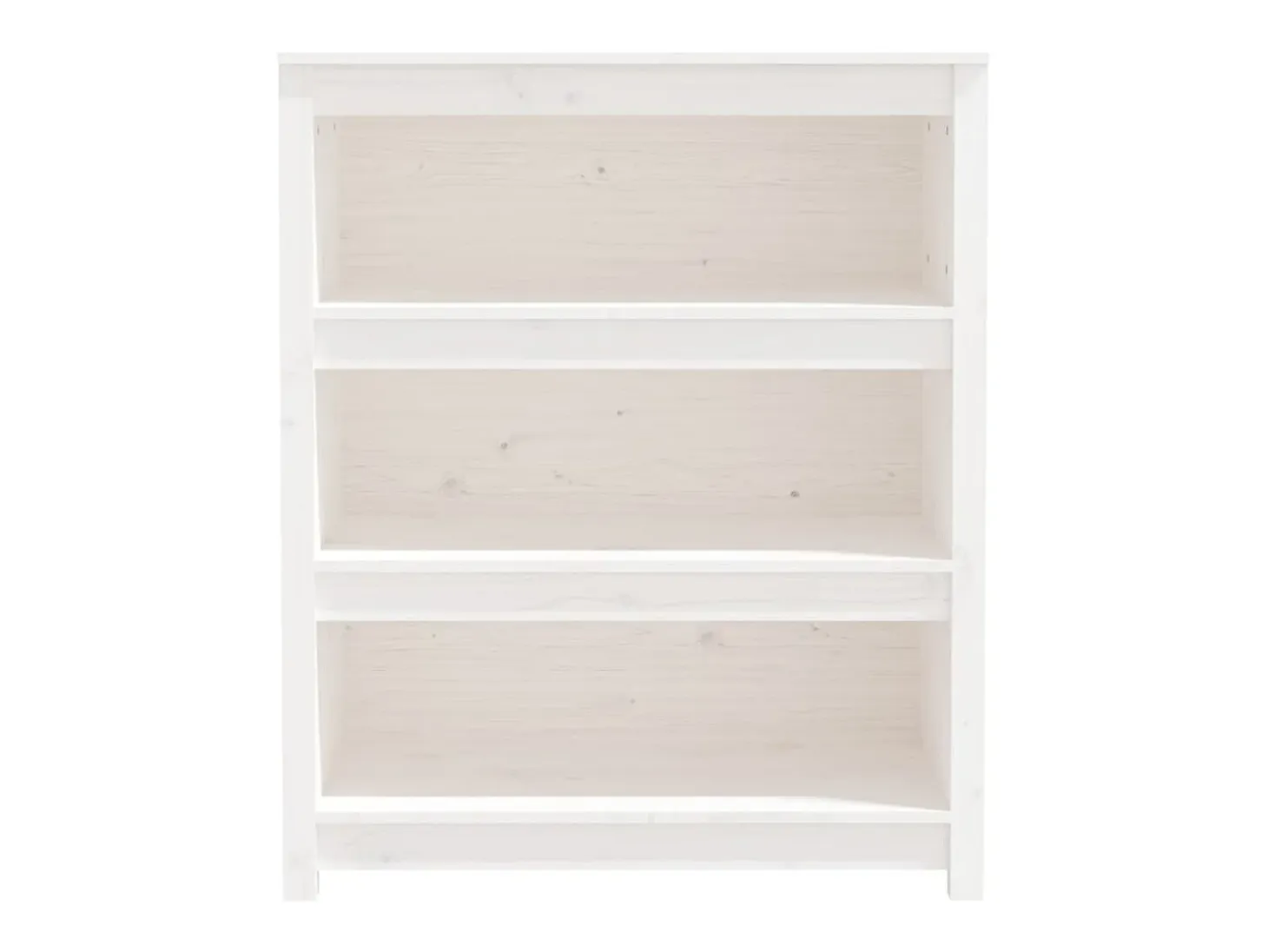 Estantería madera maciza de pino blanca 80x35x97 cm