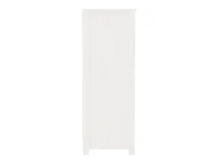 Estantería madera maciza de pino blanca 80x35x97 cm