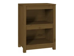 Estantería madera maciza de pino marrón miel 50x35x68 cm