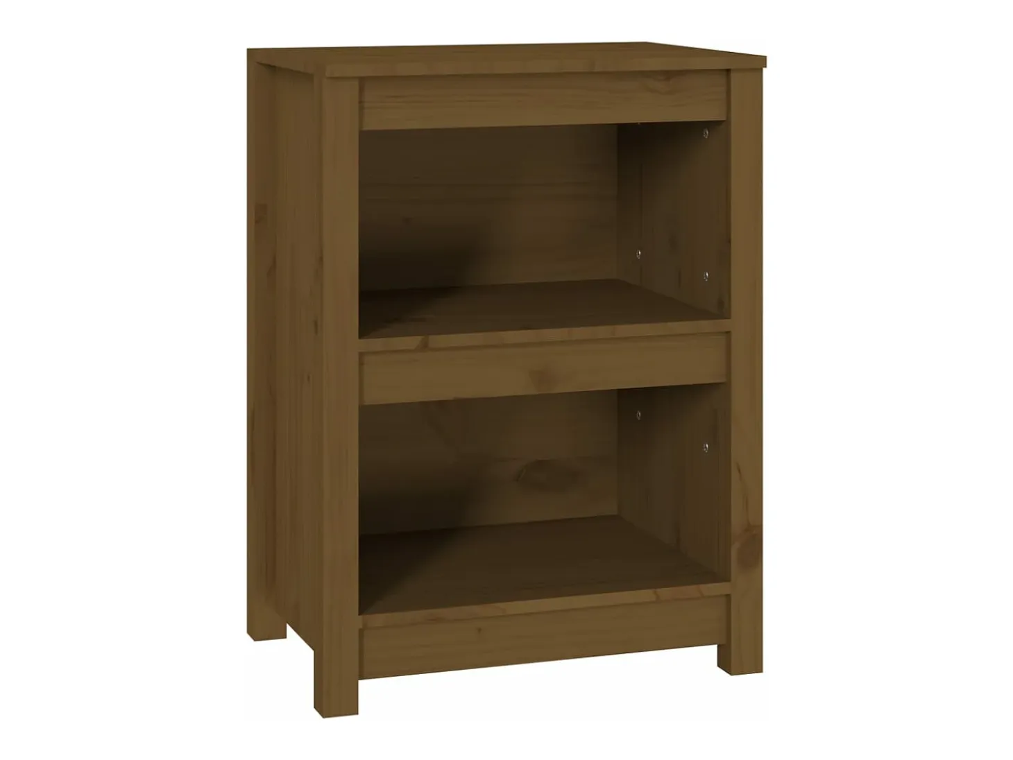 Estantería madera maciza de pino marrón miel 50x35x68 cm