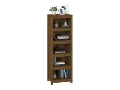 Estantería madera maciza de pino marrón miel 50x35x154 cm