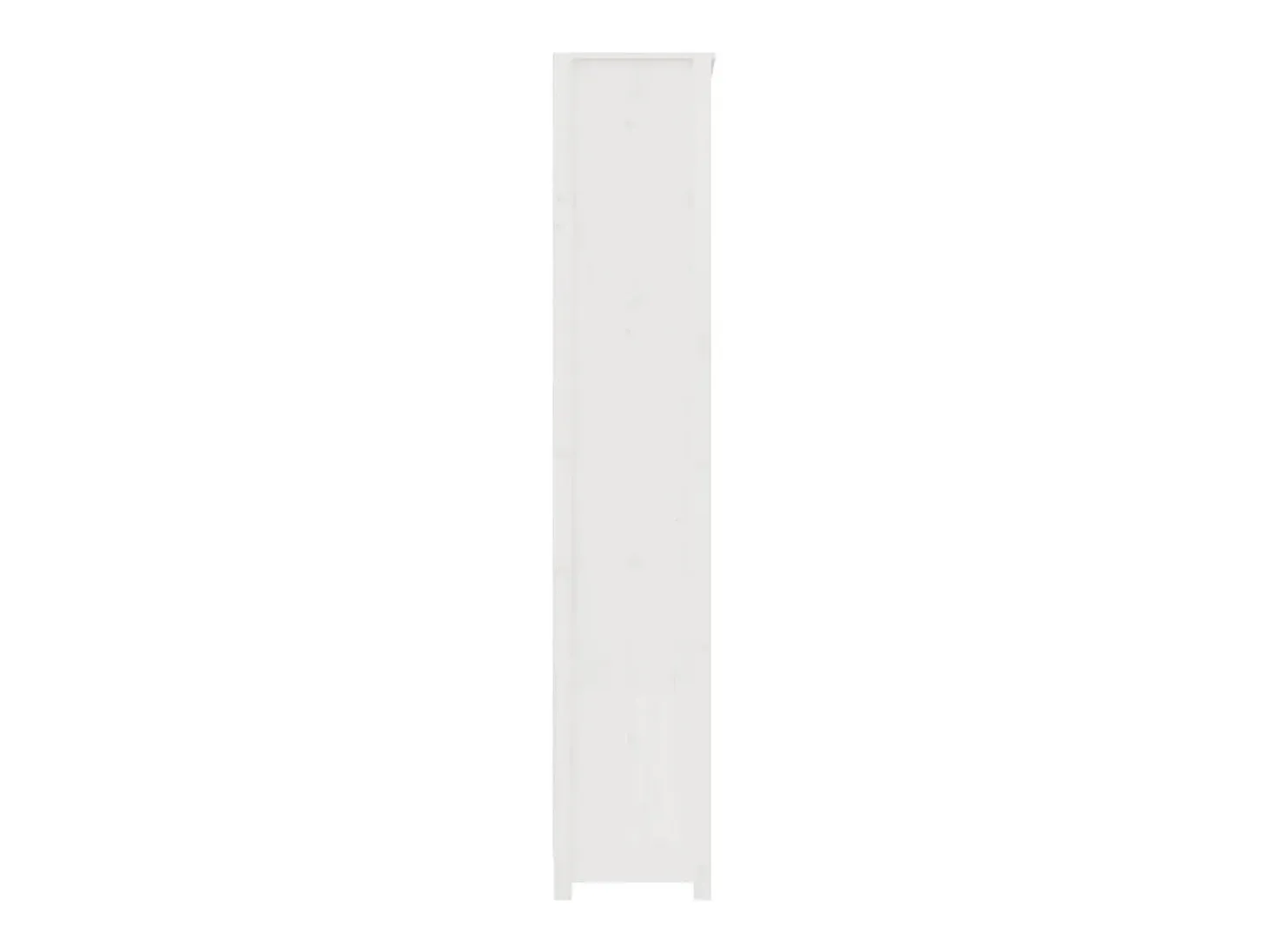 Estantería madera maciza de pino blanca 80x35x183 cm
