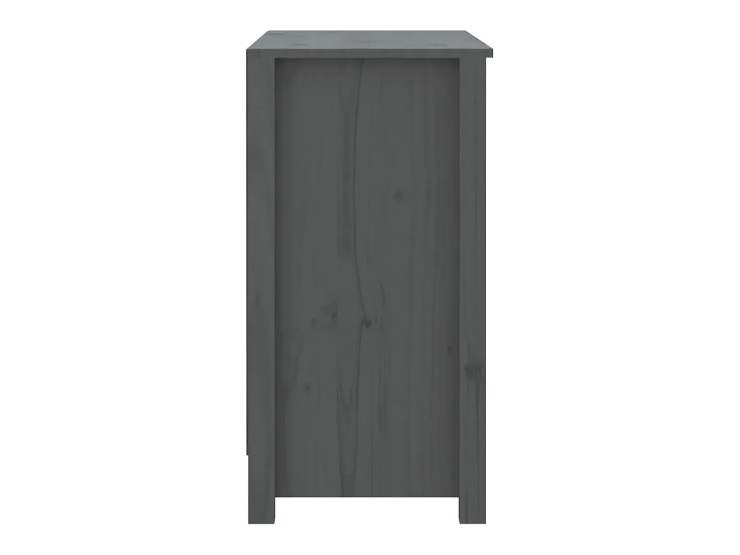 Estantería madera maciza de pino gris 80x35x68 cm