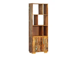 Estantería madera maciza reciclada 60x35x180 cm