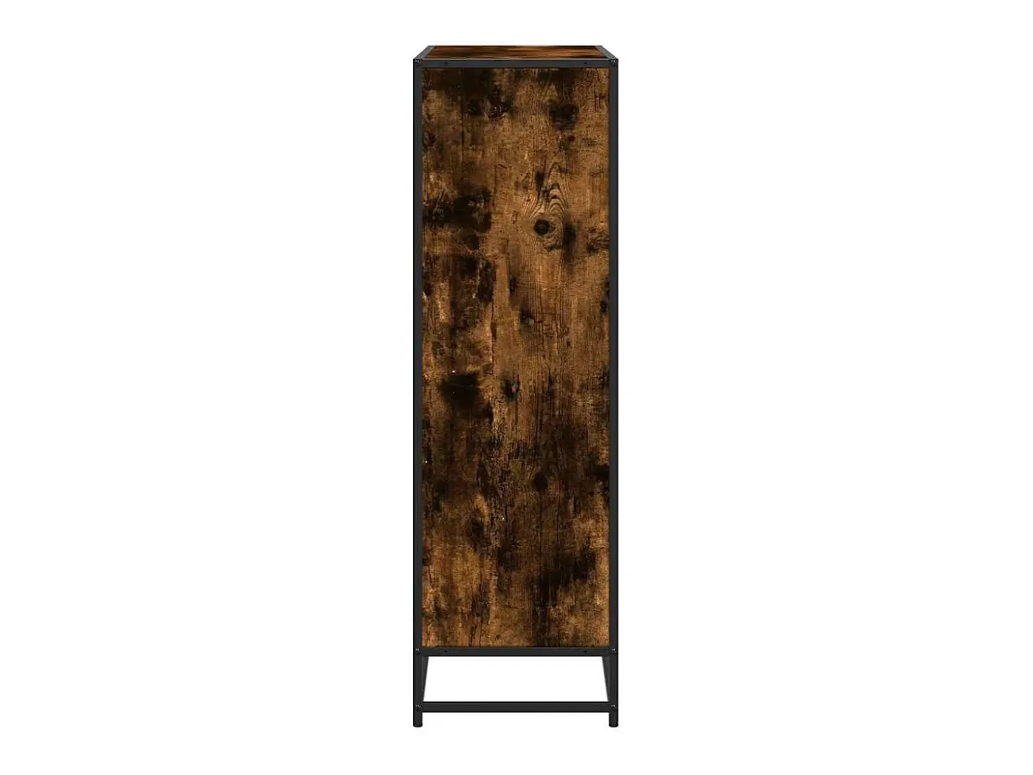 Estantería madera y metal roble ahumado 97,5x33x107,5 cm