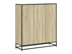 Estantería madera y metal roble Sonoma 97,5x33x107,5 cm