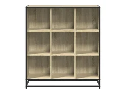 Estantería madera y metal roble Sonoma 97,5x33x107,5 cm