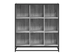 Estantería madera y metal gris Sonoma 97,5x33x107,5 cm