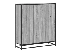 Estantería madera y metal gris Sonoma 97,5x33x107,5 cm