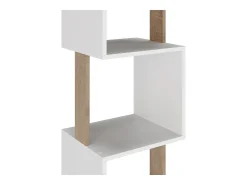 Estantería Maldivas 5 huecos color Blanco/Roble